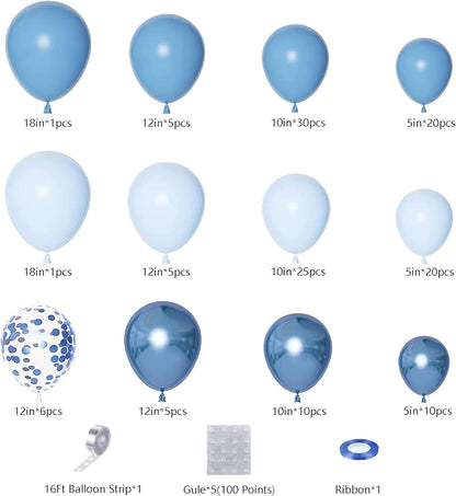 DBKL Blue Balloon Garland Arch Kit - Image 3