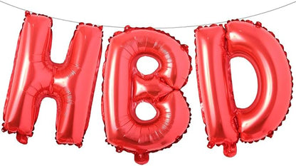16 Inch HBD Balloons for Boho Birthday Party Decorations by RUIANSI