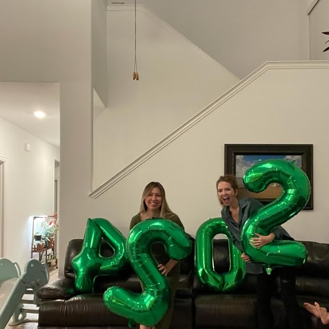 Green Number 50 Balloon 40 Inch, 50th Birthday Party Decorations Men Women | - Image 4
