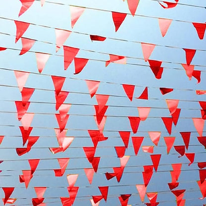 Novelty Place 36 Feet Solid Red Pennant Banner - Image 6