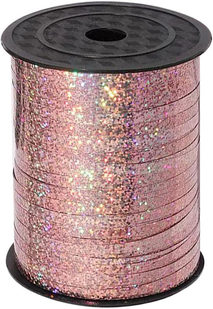 500 Yards Rose Gold Curling Ribbon Balloon String, Shiny Metallic Ribbon Roll by Xiksxitn
