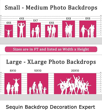 ShinyBeauty Silver Sequin Photo Backdrop 7x7ft - Image 7