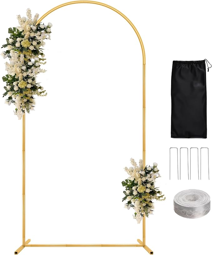 WellSign 6.6FT Metal Wedding Arch Backdrop Stand by WellSign