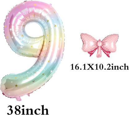 Happy birthday Big Number Balloons Foil Birthday Balloon Number Balloons Happy - Image 2