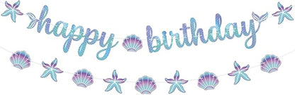 KatchOn Blue Happy Birthday Banner 10 Feet by KatchOn