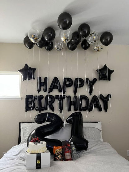Black 21 Balloon - Image 3