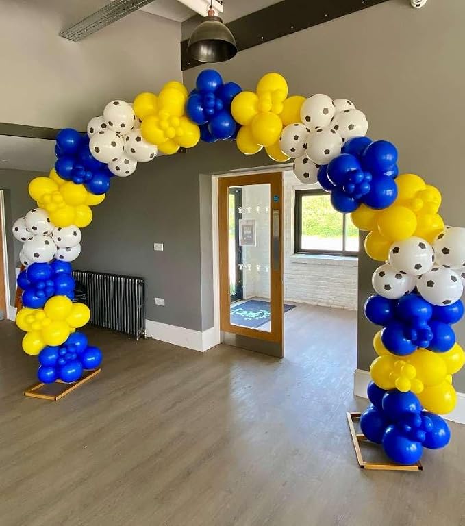 153Pcs Royal Blue and Yellow Balloon Garland Arch Kit - Image 5