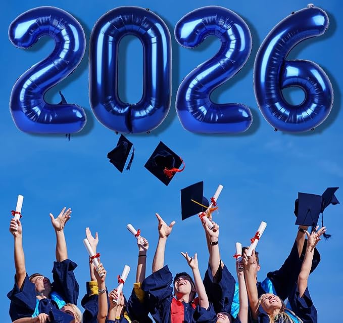 Number Balloons 2026 Balloon 40 inch Navy Blue - Image 3