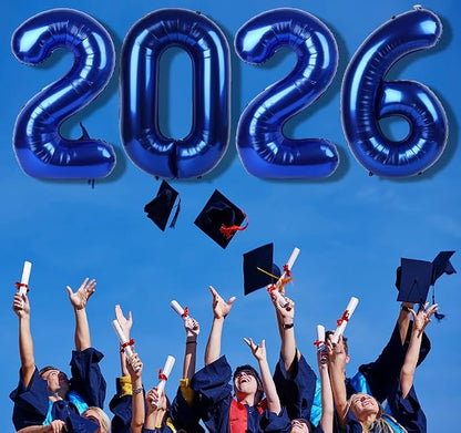 Number Balloons 2026 Balloon 40 inch Navy Blue - Image 3