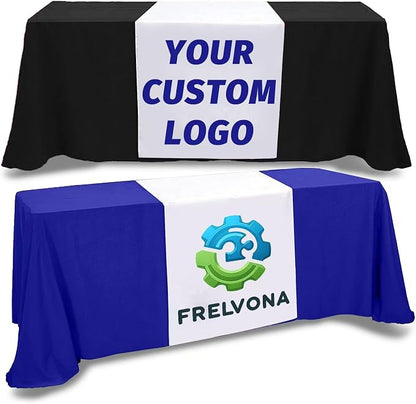 Custom Table Runner with Business Logo 36 in x 72 in, Customzied Banner and by Unknown