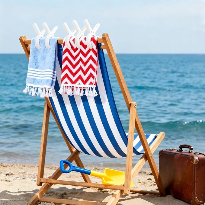 10 Pack Large Beach Towel Clips - Image 5