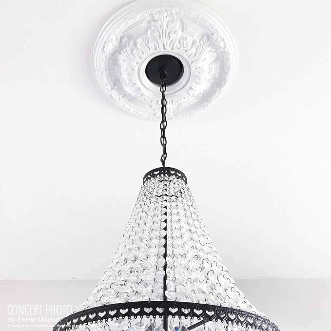 Ekena Millwork CM12BRFCS 12-1/2" x 3-7/8" x 3/4" Bradford Ceiling Medallion - Image 17