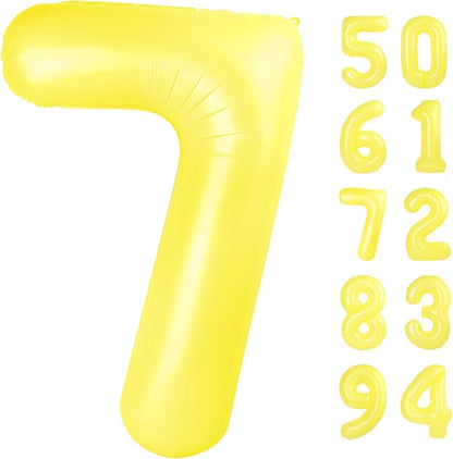 Yellow 7 Balloon by IWERP