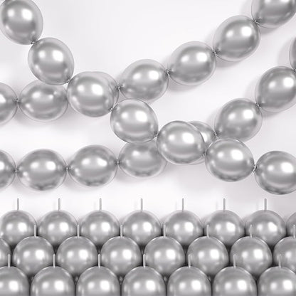 Silver Linking Balloons by Hapmori