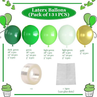 Green and Gold Balloon Arch Kit, Birthday Party Decor | Shades of Green Gold - Image 2