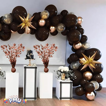 PMU Bursting Star Metallic Foil Spray Centerpiece- Metallic Rose Gold Balloon - Image 2
