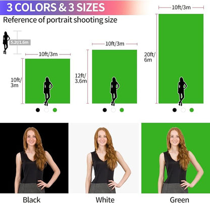 Green Screen Backdrop 10x10 ft, Chroma Key Greenscreen Background - Image 9