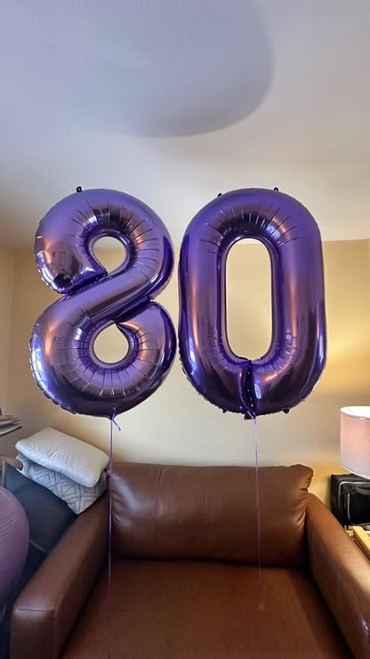 Number Balloons 12 Balloon 40 inch Purple - Image 2