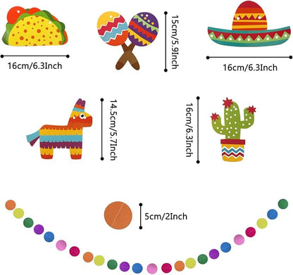 Mexican Party Decorations, Pom Poms Flowers - Image 5