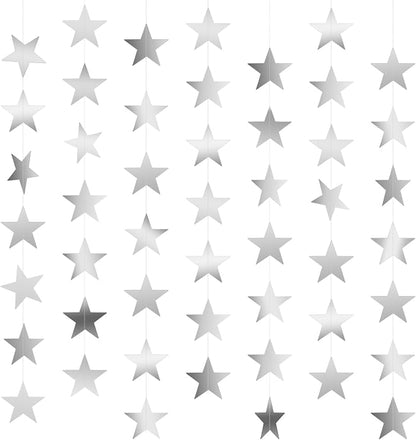 Silver Star Garland Banner by ChicQuench