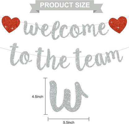 BEISHIDA Welcome to The Team Banner, NO DIY, Office Party Decorations - Image 2