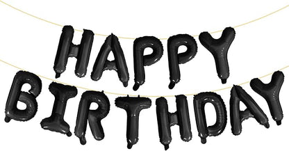 LIOZEOKUN Happy Birthday Balloon Letters 16 inch Mylar Foil Birthday Balloons by LIOZEOKUN