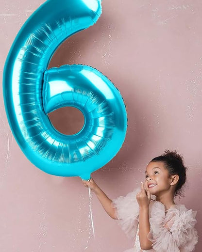 5 Balloon Number 40 Inch Light Blue - Image 2