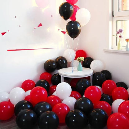 300 Pack Red Black and White Balloons - Image 4