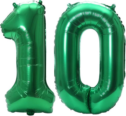 Number 10 Balloon Foil Mylar Balloons by YPSelected