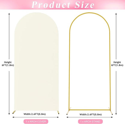 6FT Arch Backdrop Stand and Cover Set, Arch Stand - Image 2