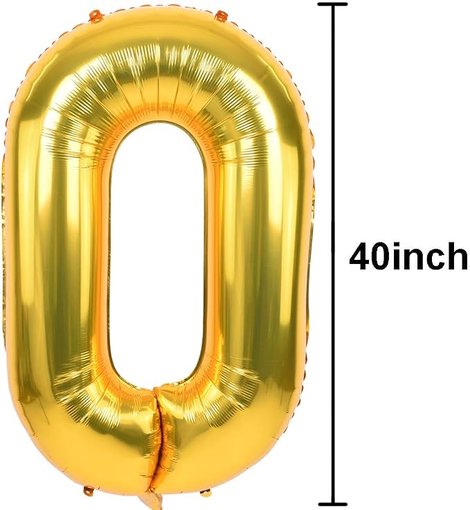 TONIFUL 40 Inch Gold Number 1 Balloons Large Foil 1st Birthday Decorations | - Image 2