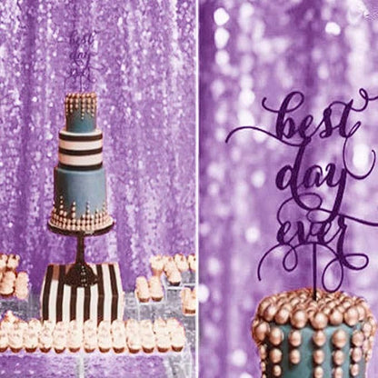 Eternal Beauty Lavender 3mm Sequin Backdrop 8x8 Ft - Image 3