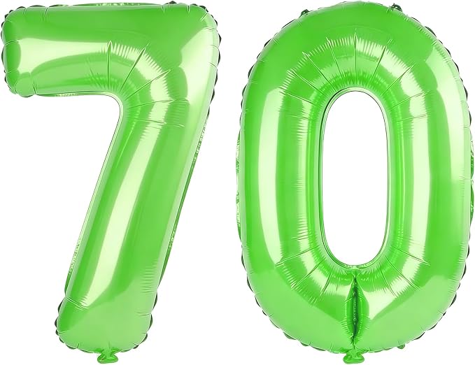 40 Inch Number 70 Balloons for 70th Birthday Party Decorations, 0-100 Fruit by FOBELEC
