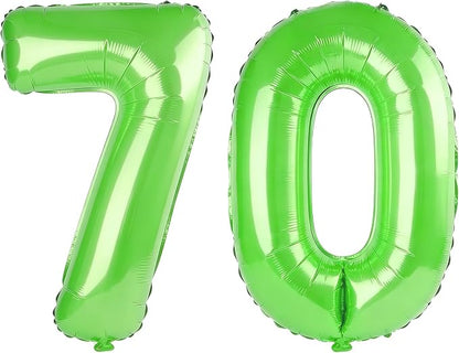 40 Inch Number 70 Balloons for 70th Birthday Party Decorations, 0-100 Fruit by FOBELEC