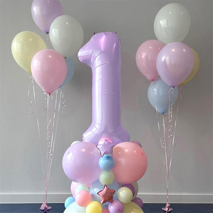Light Purple 16 Balloon Numbers, 40 Inch Large Pastel Purple Foil Number 1 & 6 - Image 5
