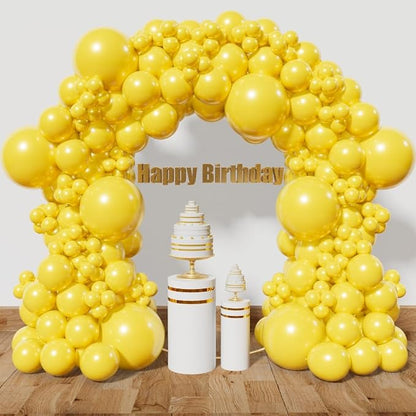 Yellow Balloon Arch Kit 111Pcs 18 12 5 Inch Latex Party Balloons Garland by Kawkalsh