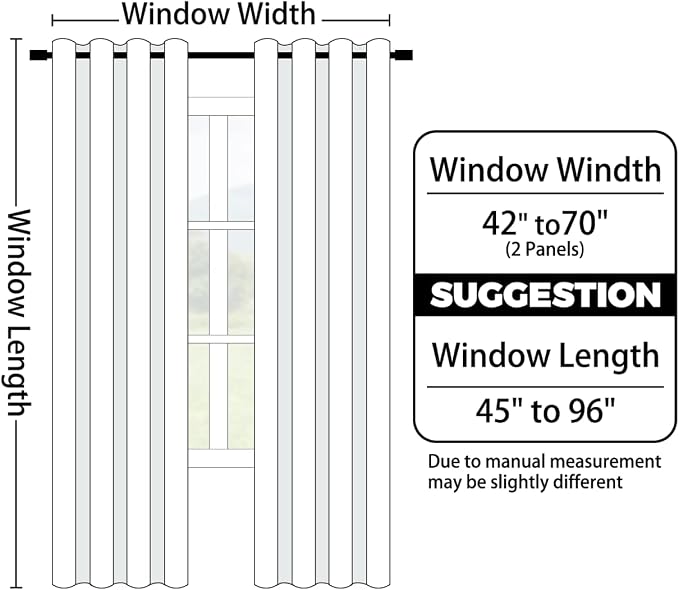 Yakamok Ombre Curtains Black and Greyish White - Image 9