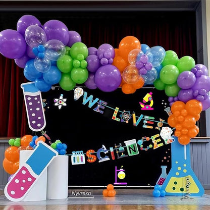 141Pcs Science Fair Balloon Arch Garland Kit by Nyvrexo