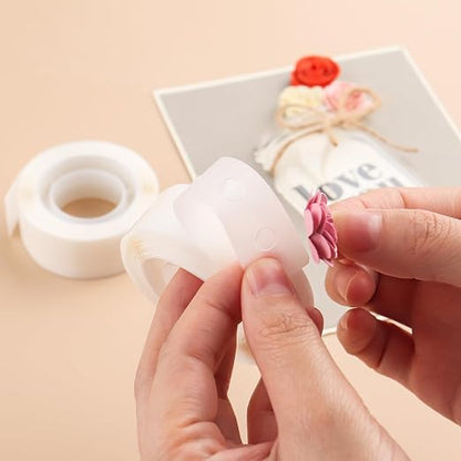 BAOFALI 3600 Pcs Ultra Thin Adhesive Dots, 6 Roll 1/8in 6 Roll3/16in Clear - Image 9