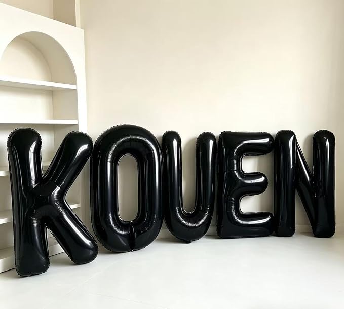 40 Inch Black Letter C Foil Balloon, Large Jumbo Mylar Helium Alphabet Balloon - Image 6