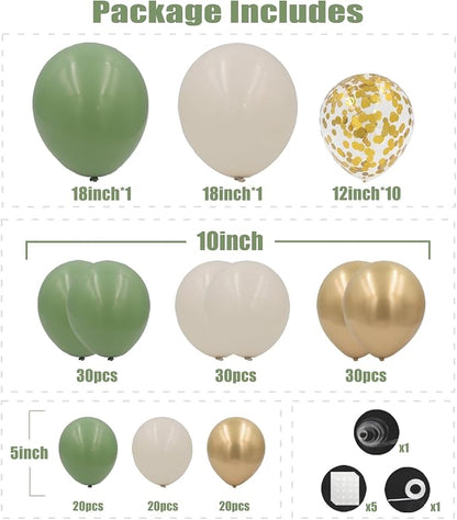 Sage Green Balloon Arch Kit - Image 2