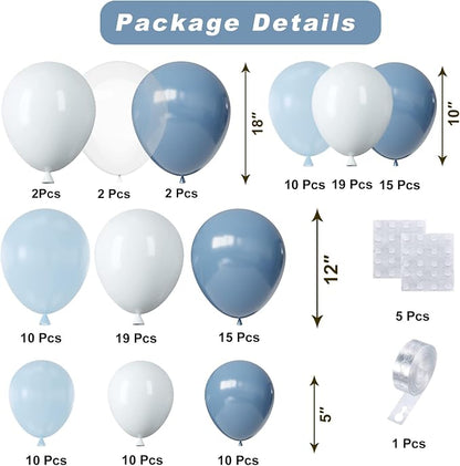 Dusty Blue Balloons Arch Kit - Image 2