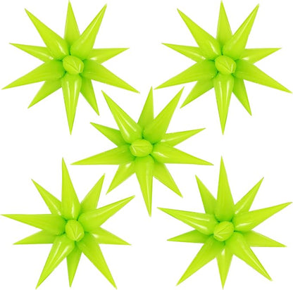 60 Pcs Star Balloons Explosion 12 Point Foil Cone Balloons Magic Balloon Large by TOTAFAM