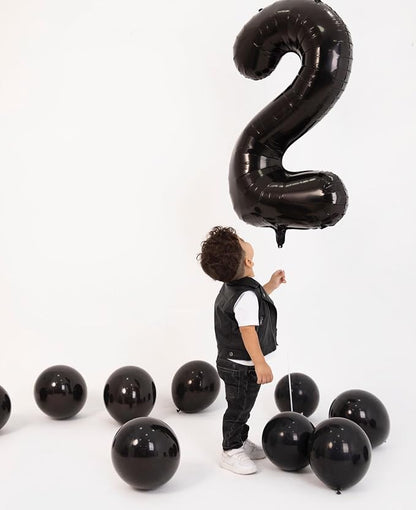 Black Number 6 Balloon 40 Inch - Image 3