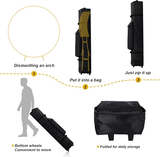 Abbylike 62 x 9 Inch Balloon Arch Frame Storage Bag - Image 3