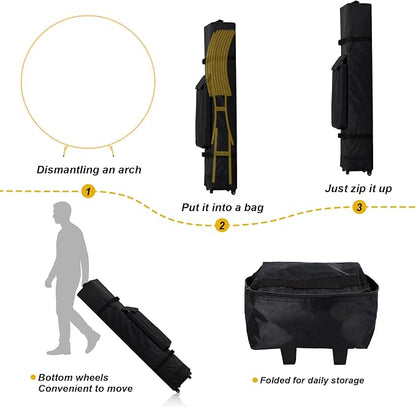 Abbylike 62 x 9 Inch Balloon Arch Frame Storage Bag - Image 3