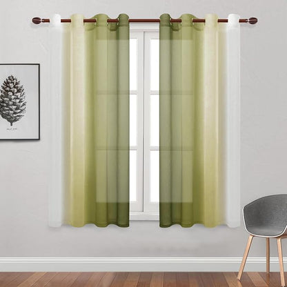 DWCN Ombre Sheer Curtains - Image 2