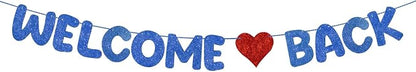 Fulmoon Pre Strung Welcome Back Glitter Banner First Day of School Party by Fulmoon
