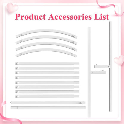 6FT Arch Backdrop Stand White Metal Wedding Arch Backdrop Stand | Metal - Image 5