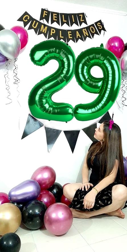Number Balloons Dark Green 26 Balloon 40 inch - Image 4